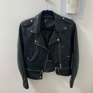 Zara Leather Moto Jacket